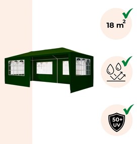 Jurhan Namiot imprezowy NEAPOL, 3x6m, zielona
