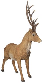 Figurka Deer 56x20x69 cm brown