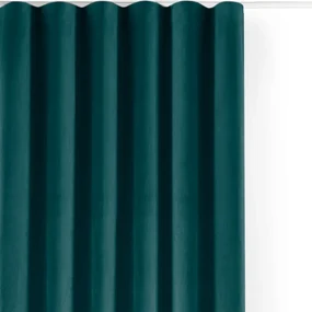 Morska aksamitna zasłona częściowo zaciemniająca (dimout) 200x225 cm Velto – Filumi