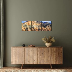 Obraz - Landmannalaugar (z zegarem) (90x30 cm)