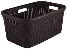 Brązowy kosz na pranie Curver Style Basket, 45 l