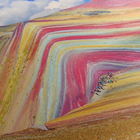 Obraz - Rainbow Mountain, Peru (70x50 cm)