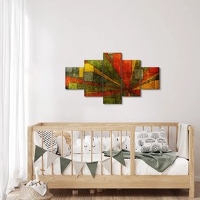 Obraz abstrakcji geometrycznej (125x70 cm)