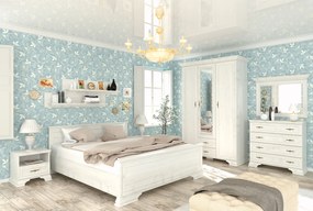 Łóżko klasyczne dwuosobowe 160x200 sosna anderson K3-B49