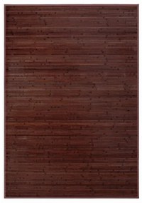 Ciemnobrązowy bambusowy dywan 140x200 cm – Casa Selección