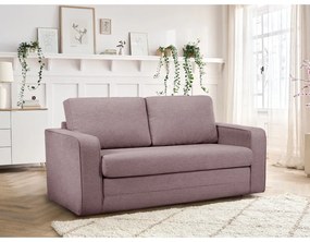 Jasnoróżowa rozkładana sofa 160 cm Come – Bobochic Paris