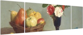 Obraz - Henri Fantin-Latour, Still  Life, reprodukcje (170x50 cm)