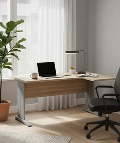 Prawostronne biurko narożne dąb sonoma L6-C48