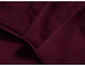 Bordowa aksamitna rozkładana sofa ze schowkiem 250 cm Wicklow – Cosmopolitan Design