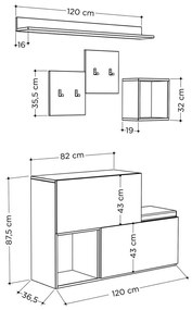 Zestaw do przedpokoju Holdon White