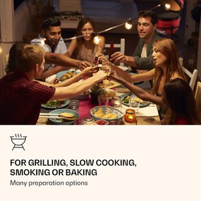 Klarstein Wagyu 28cm Grill Kamado Czerwony