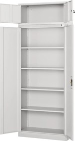 Nadstawka do szaf biurowych Jan Nowak 90x40x38 cm Ewa szara