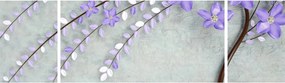 Obraz - Fioletowy deszcz (170x50 cm)