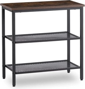 Stolik Kawowy CARTER 60 cm Dąb Rustykalny/Czarny Nowoczesny Loft