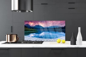 Panel Kuchenny Krystaliczne Jezioro W Górach