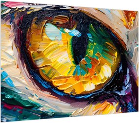 Obraz - Malowanie kocim okiem (70x50 cm)