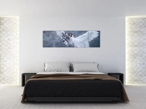 Obraz dziewczyny na jednorożcu (170x50 cm)