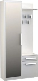 Biała Garderoba Z Lustrem F0-F50