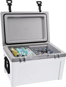 Chłodnica SucceBuy 52 L Twarda Chłodziarka, Izolowana Przenośna Chłodziarka Mieszcząca 50 Puszek