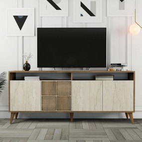 Szafka Milan 2 Walnut and Travertine