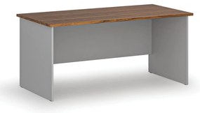 Biurko PRIMO GRAY, 160x80 cm, szary/orzech