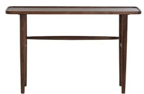 Brązowa konsola z litego drewna akacjowego 30x120 cm Qiano – Light & Living