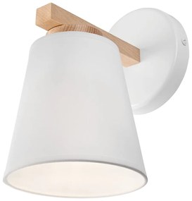 Biały kinkiet ø 15 cm Ellie – LAMKUR