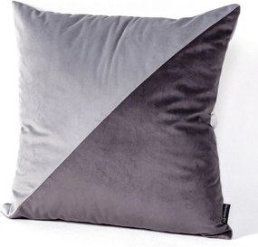 Poduszka Patchwork kwadratowa grey graphite