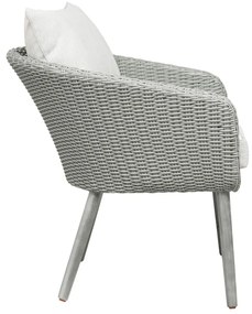 Jasnoszary zestaw mebli ogrodowych Bistro – Unique Furniture
