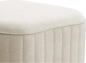 Pufa LAREN w kolorze kremowym w tkaninie CASTEL 03