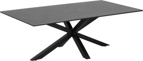 Designerski stolik z ceramicznym blatem Heaven czarny marmur
