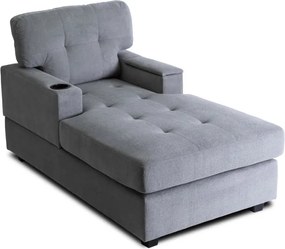 Fotel Wypoczynkowy Sofa NEO Szary Tapicerowany Nowoczesny