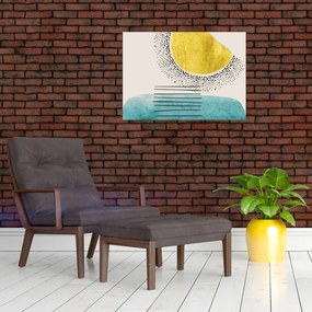 Obraz na szkle - Abstrakcyjny obraz plaży N⁰2 (70x50 cm)