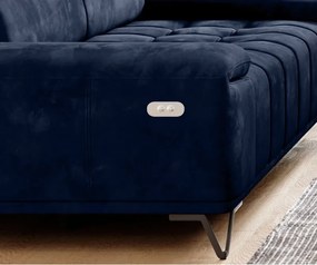 Sofa kanapa PALLADIO z elektrycznym systemem rozkładania siedziska regulowane zagłówki WERSAL