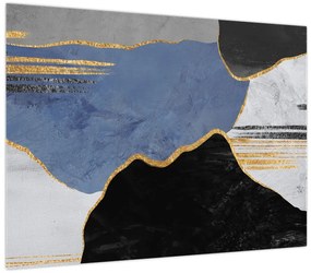 Obraz - Teksturowane kształty (70x50 cm)