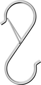 Haczyki na drążek do szafy 90x35x3 mm, zestaw 10 sztuk