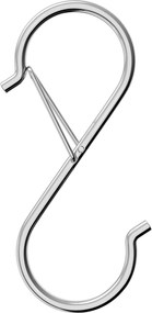 Haczyki na drążek do szafy 90 x 35 x 3 mm, zestaw 10 sztuk