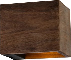 Zestaw 4 inteligentnych lamp ściennych z drewna orzechowego z WiFi G9 - Transfer