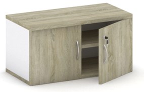 Nadstawka dwudrzwiowa MIRELLI, 800 x 400 x 400 mm, biały/dąb sonoma