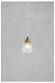 Lampa wisząca w kolorze mosiądzu ze szklanym kloszem ø 11 cm Bellis – Markslöjd
