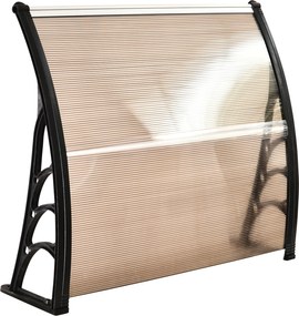 Zadaszenie Nad Drzwi Outsunny, 120x75 cm, Przezroczyste z Poliwęglanu