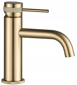 Bateria Umywalkowa REA Lungo Grip Złota Szczotkowana Niska