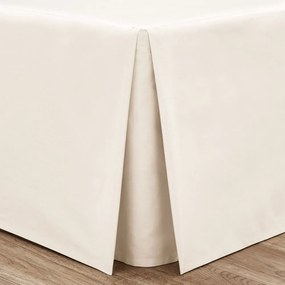 Kremowy pokrowiec na ramę łóżka z perkalu 150x200 cm Easy Iron Percale – Catherine Lansfield