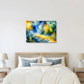 Obraz na szkle - Abstrakcyjny słoneczny dzień (70x50 cm)