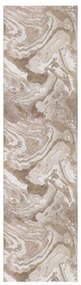 Beżowy chodnik 80x300 cm Marbled – Flair Rugs
