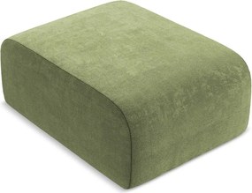Zielony podnóżek z tkaniny szenilowej Lani – Makamii