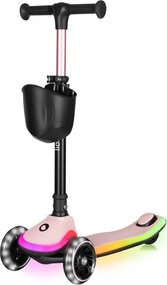 Lionelo - Hulajnoga dziecięca MEY 3xAAA Pink Rose