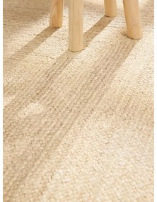 Dywan z juty dwustronny/tkany ręcznie w jasnym naturalnym kolorze 60x90 cm Sharmila Natural White – Hanse Home
