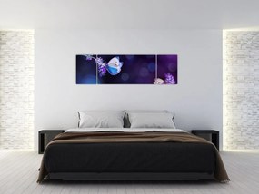 Obraz - Motyle na lawendie (170x50 cm)