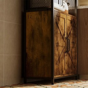 Kredens rustykalny loftowy industrialny stojąca szafka regał komoda 151 cm